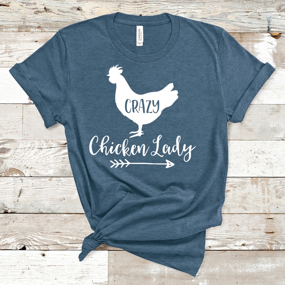 Crazy Chicken Lady Unisex T-Shirt | Gifts For Chicken Lovers